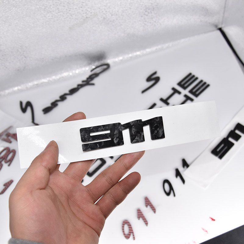 【锻造碳纤维车标】新款保时捷992车标911尾标Porsche字母标改装