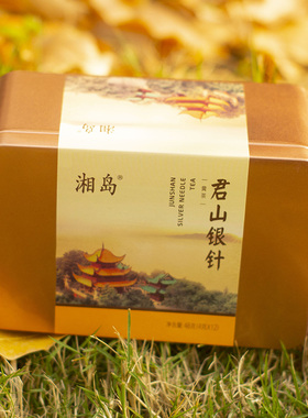 2024年新茶湘岛黄茶特级君山银针48克小包袋盒装湖南岳阳茶叶特产