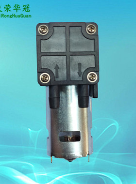 直销微型真空泵 抽气活塞泵24V小型气泵12V真空吸气泵 直流电动负