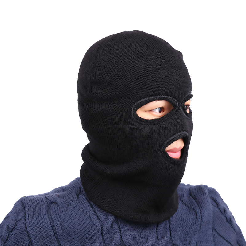 头套帽子男冬季骑行保暖头罩冬天防风防寒摩托车黑色全脸头盔面罩