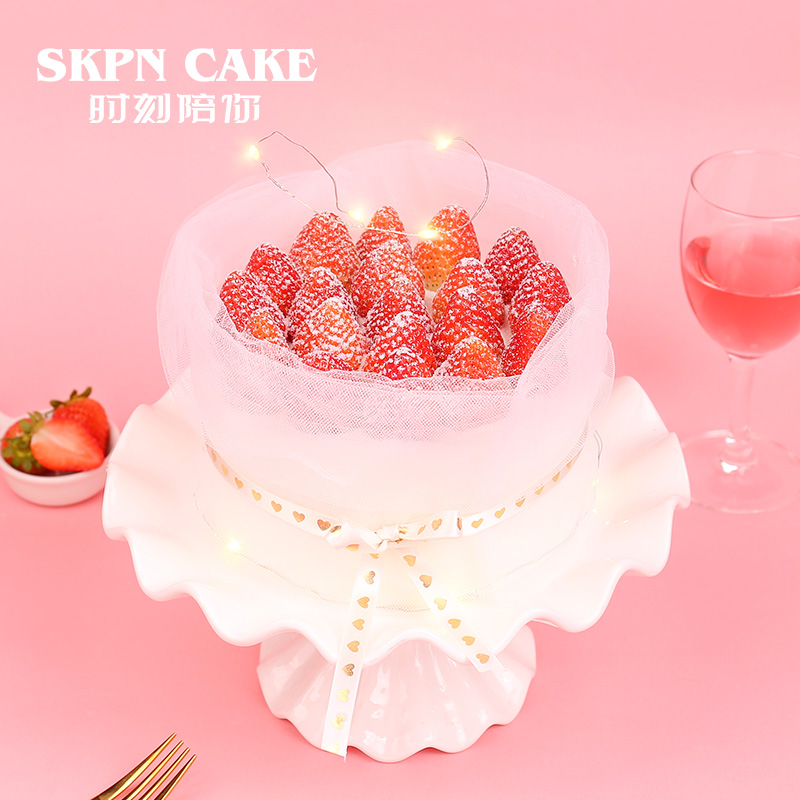 【深圳同城配送】时刻陪你网红生日蛋糕送礼创意可爱公主女孩水果