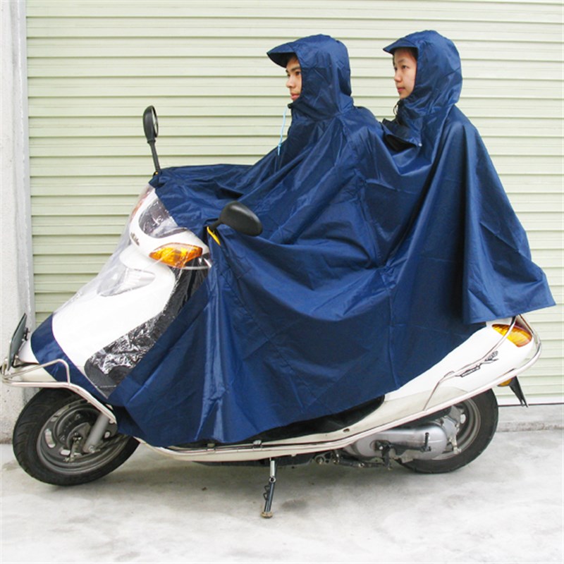 直销超大雨衣一来电动踏板q特大码摩托车雨披双人女款大号女士加