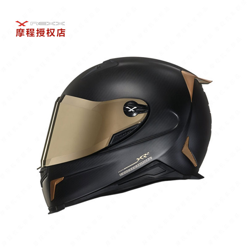 葡萄牙X NEXX XR2金盔限量版全碳纤维全盔摩托机车跑车头盔黑金