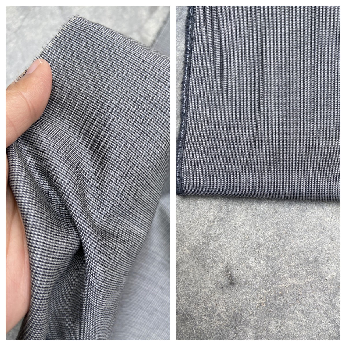 灰色意大利进口高端纯羊毛抗皱春秋精纺面料设计师西装套装布料