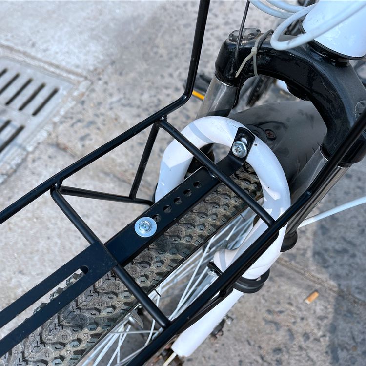适用山地变速车自行车前货架衣架安装车筐车篮防水菜篮子塑料耐撞