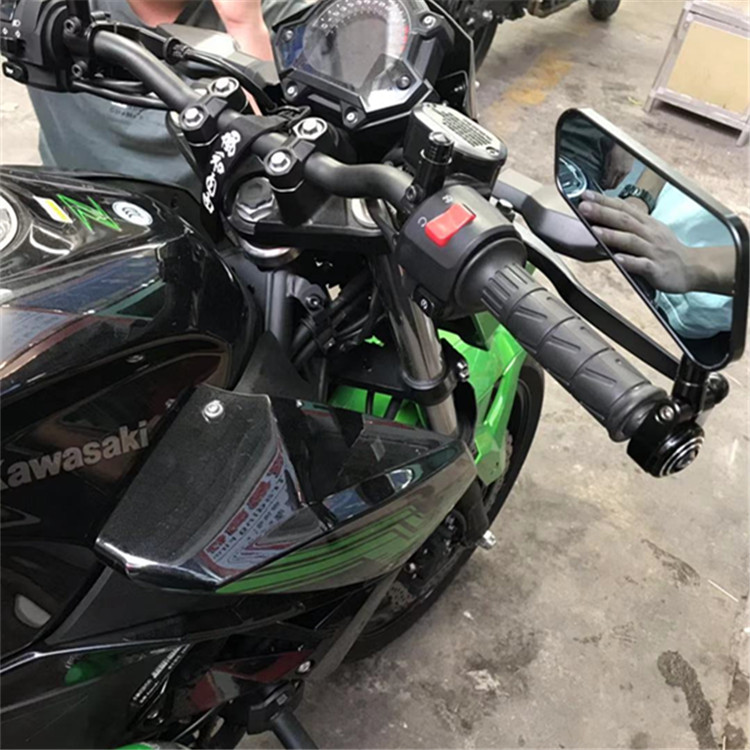 适用川崎大蟒蛇Z1000 嘉爵N19 摩托车改装新款360°CNC手把后视镜