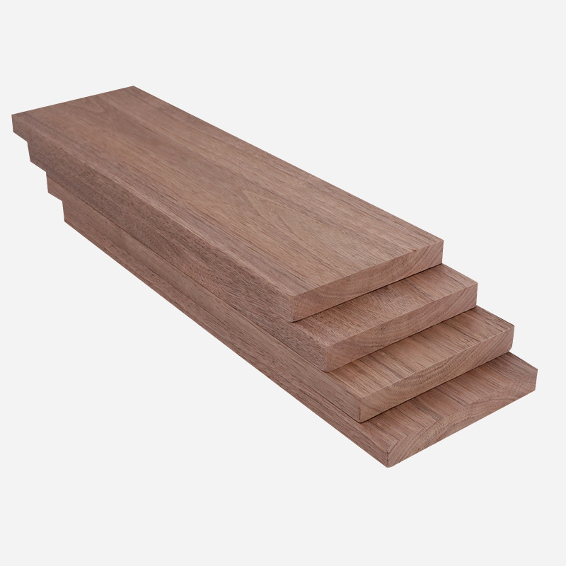 板木料松木木条装饰木工桌面雕刻橱窗DIY黑胡桃实木原木大板薄片