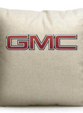 GMC汽车礼品赠品车标标志周边纪念品车载用品腰枕靠背靠垫抱枕