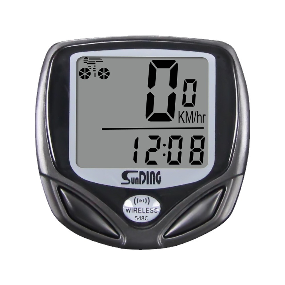 548C自动山地车计速器里程表记速表骑行装备防水夜光自行车码表
