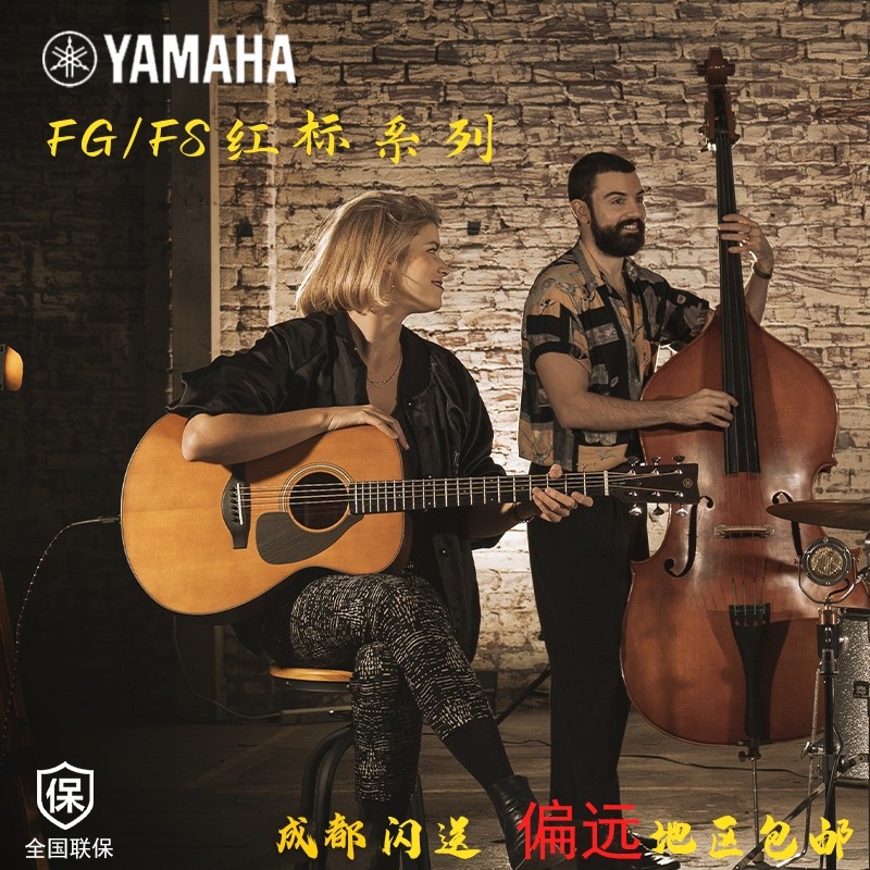 YAMAHA雅马哈红标FGX3 FGX5全单专业演奏级民谣41/40寸木吉他电箱