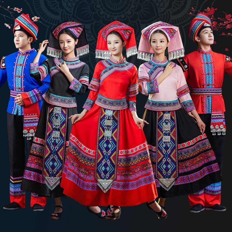 三月三民族服装成人广西壮族传统服饰女少数名族新款舞台装演出服
