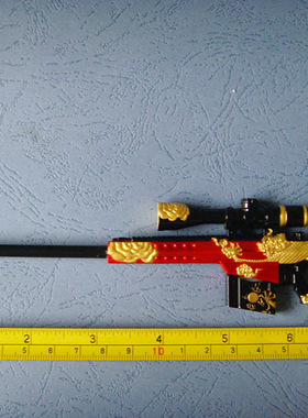 名枪 美国 巴雷特-翔龙彩色涂装版狙击步枪双色钥匙扣\锌合金模型