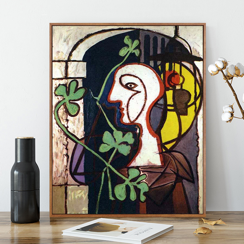 数字油画毕加索抽象艺术画 diy手绘填色油画背景墙卧室玄关装饰画