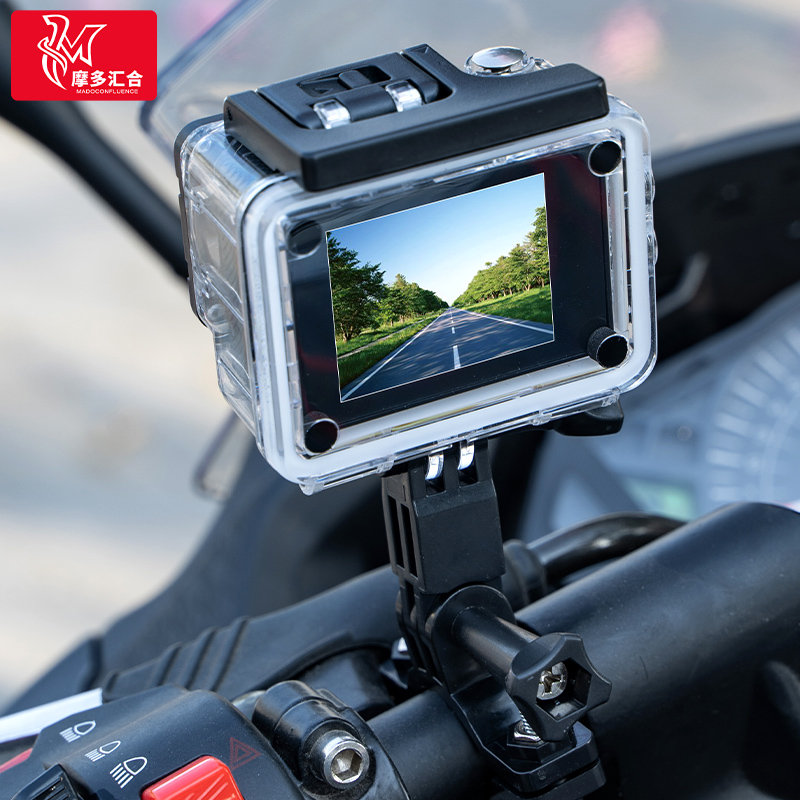 摩托车行车记录仪机车4K高清防水全景录像自行车骑行头盔运动相机