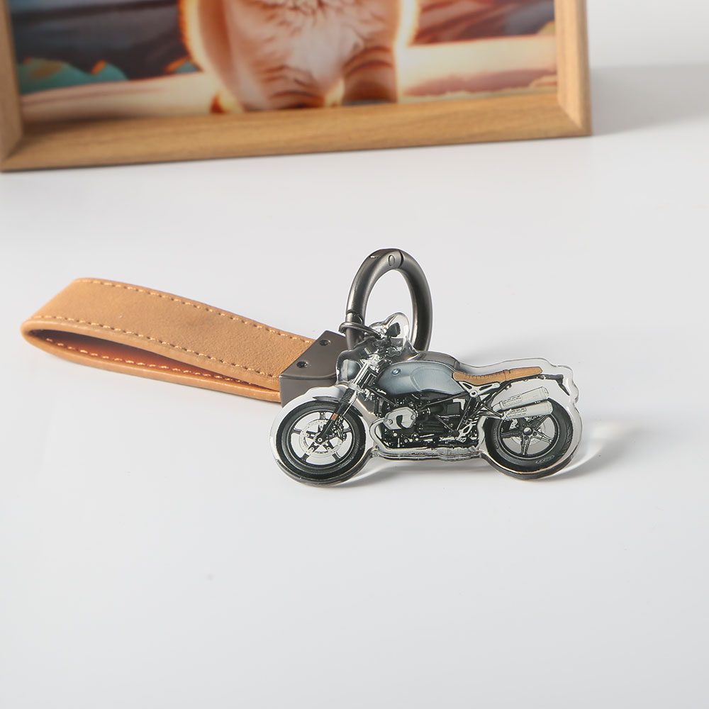 适用宝马拿铁摩托车钥匙扣挂件支持定制其他摩托车钥匙挂件