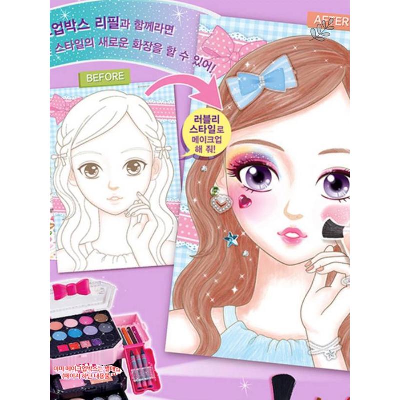 可爱化妆书换装贴贴纸女孩儿童玩具人物化妆贴画卡通公主变装面部
