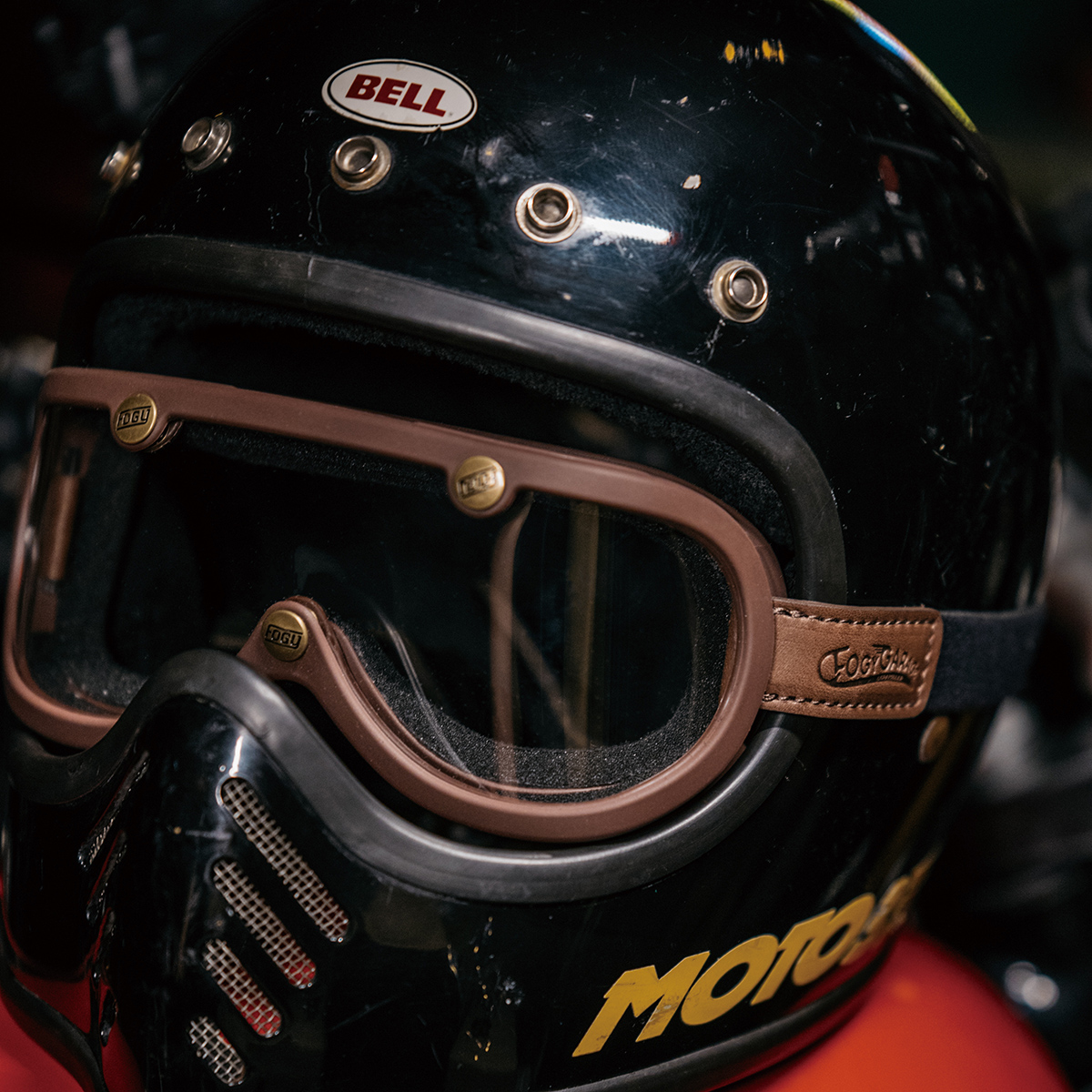 FOGY 新款原创 70s经典复古摩托车护目镜头盔镜片机车骑士防风镜