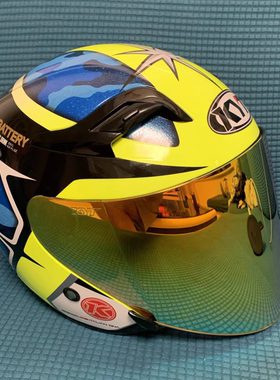 KYT GP头盔镜片原装电动车摩托半盔通用男女PC材质十色高清防护