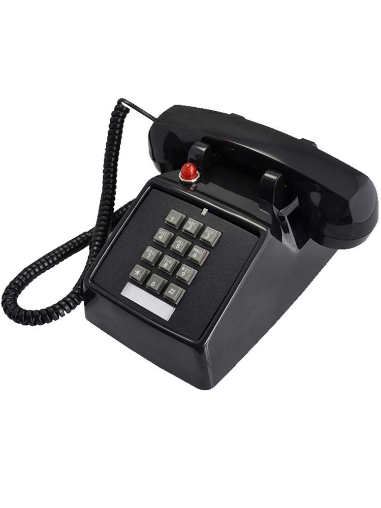 比特老式仿古电话机复古机械振铃声红色保密时尚创意座机古董坐机