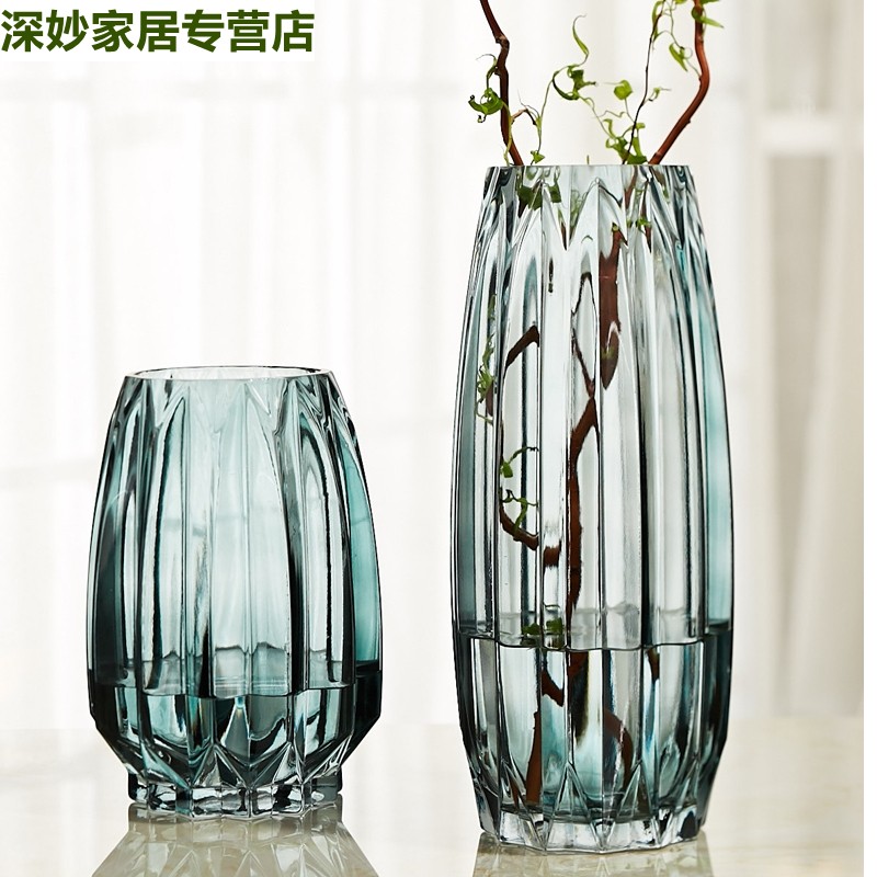 花瓶富贵竹专用转运竹水竹观音竹冬青花屏玻璃欧式北欧水培花器