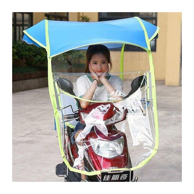 透罩遮阳遮摩托车。电瓶车棚雨蓬电动雨伞新款2018防晒挡雨棚防。