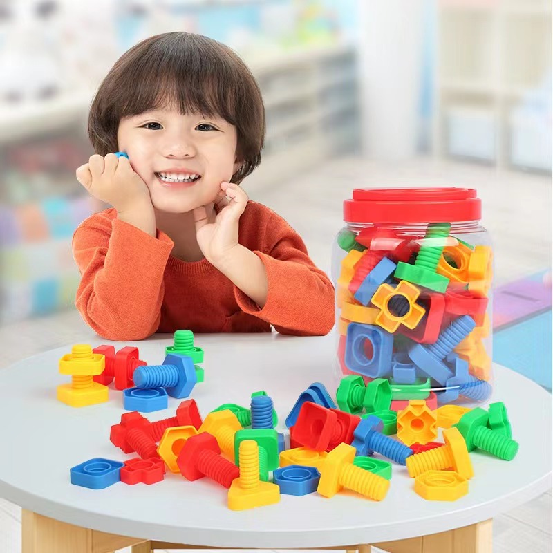 潜力幼儿园拼搭早教益智玩具塑料拼插儿童雪花片桶装积木男孩女孩
