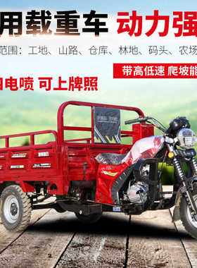 农用三轮摩托车汽油货运载重王爬坡王水冷150/200宗申动力燃油车