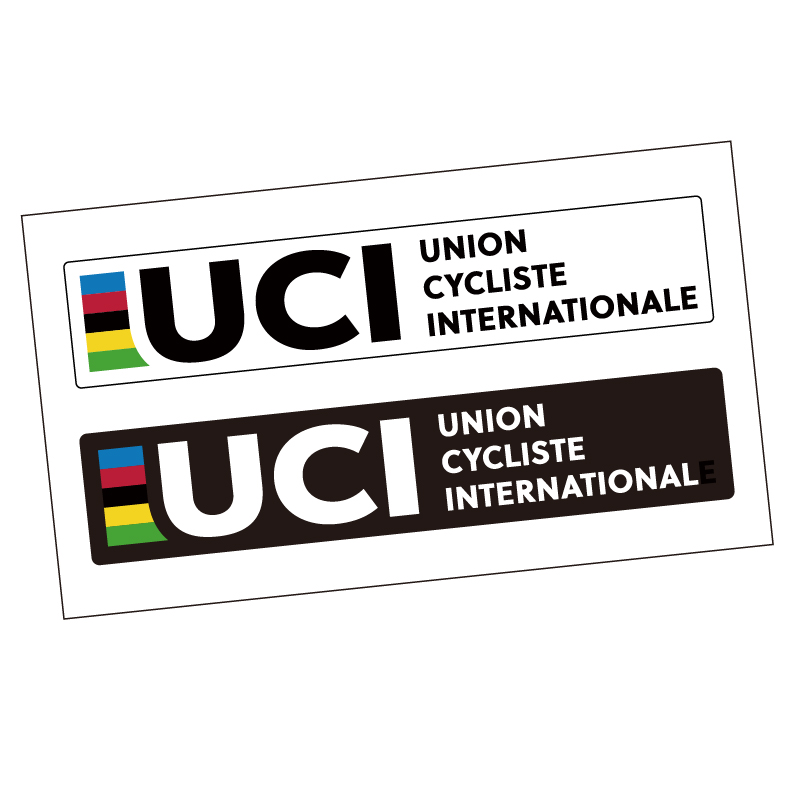 UCI世界自行车联盟公路车山地车单车贴纸自行车架前叉头盔定制
