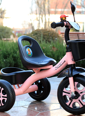 新款儿童三轮车2-5岁脚踏车3岁小孩脚蹬自行车4男女宝宝玩具单车
