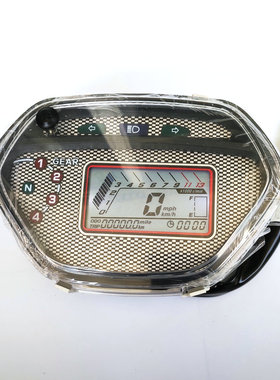 弯梁摩托车码表适用于泰本田TBT110改装7色液晶仪表里程表盘总成