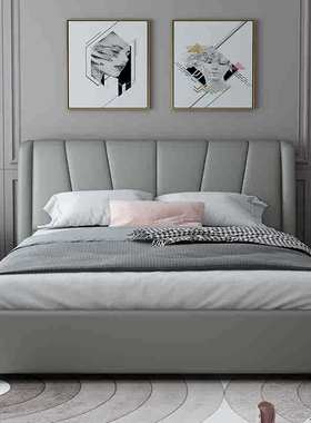 轻奢床2020新款1.5米1.8米双人床主卧婚床现代简约高箱储物布艺床