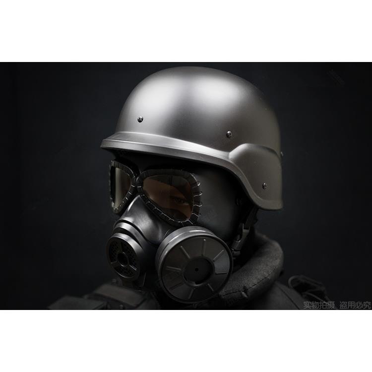 野战头部面罩M88头盔防毒面具全脸防护创意摩托车头盔 微电影拍摄