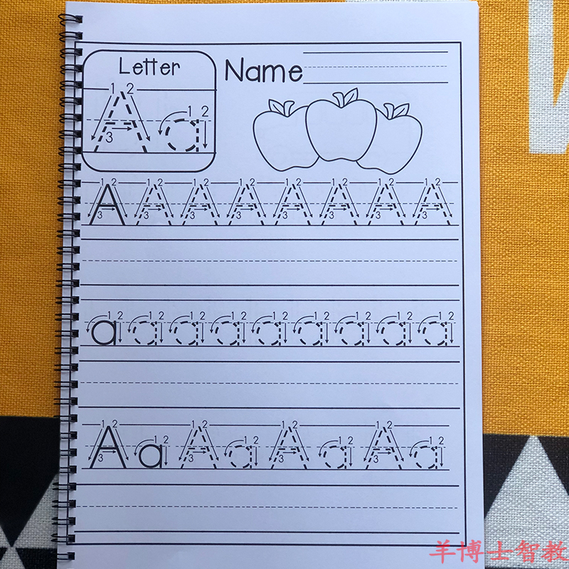 幼儿园小学英语启蒙多款26个英文字母描红本字母书法练习笔顺纸