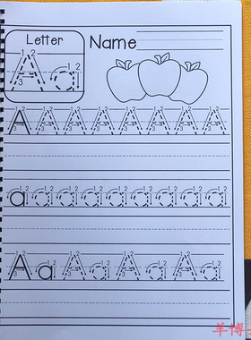 幼儿园小学英语启蒙多款26个英文字母描红本字母书法练习笔顺纸