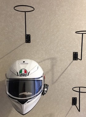 摩托车安全帽展示架帽子头盔上墙壁挂男女头盔收纳置物架帽托架子