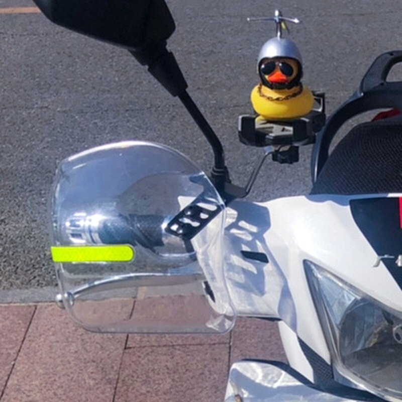 电动踏板摩托车手l把挡风护手燃油改装配件防风挡雨遮阳把手风挡