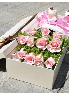 烟台莱山区烟台火车站南站上市里开发区鲜花店母亲节配送玫瑰花束