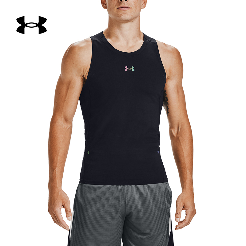 安德玛男装 夏季新款运动服健身训练无袖T恤篮球运动透气紧身背心