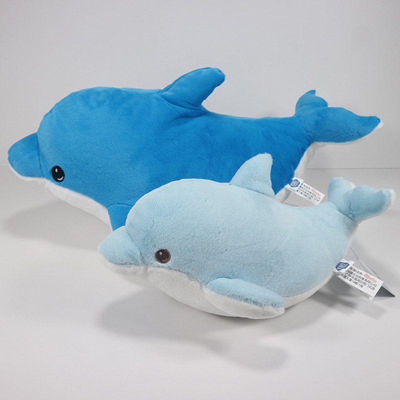 海洋馆同款鲸鱼宝宝公仔虎鲸公仔海豚毛绒玩具小企鹅鲨鱼六一礼物