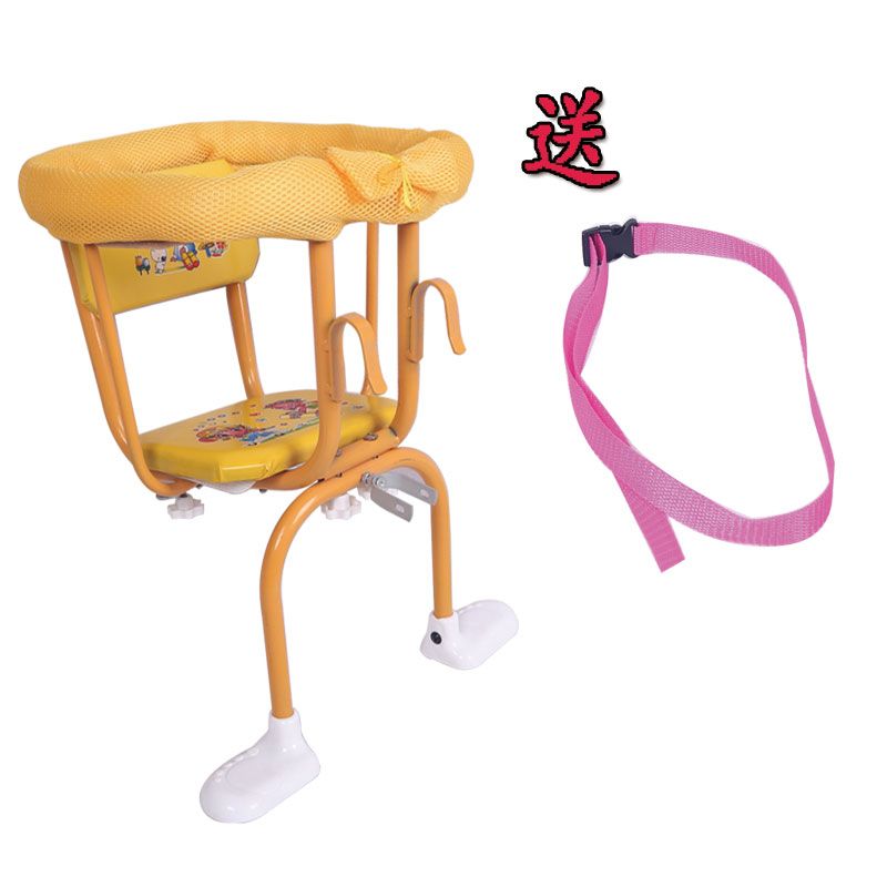自行车带娃神器前座前置前面前杠婴儿儿童亲子小孩子车座椅坐凳子