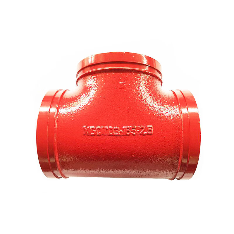 美棠沟槽管件水管配件正三通等径三通规格齐全一个价可定制红165