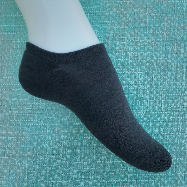 微瑕（少量抽丝）处理女35-38码棉质深灰色足底加厚地板袜子