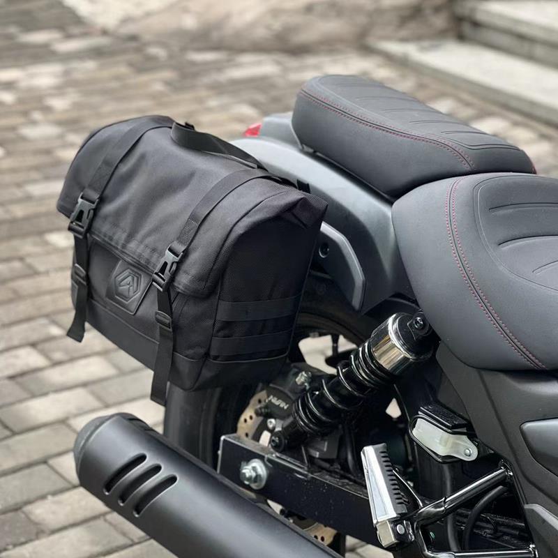 配件适用摩托车豪爵铃木TR300边包边箱防水复古侧包可放全盔包