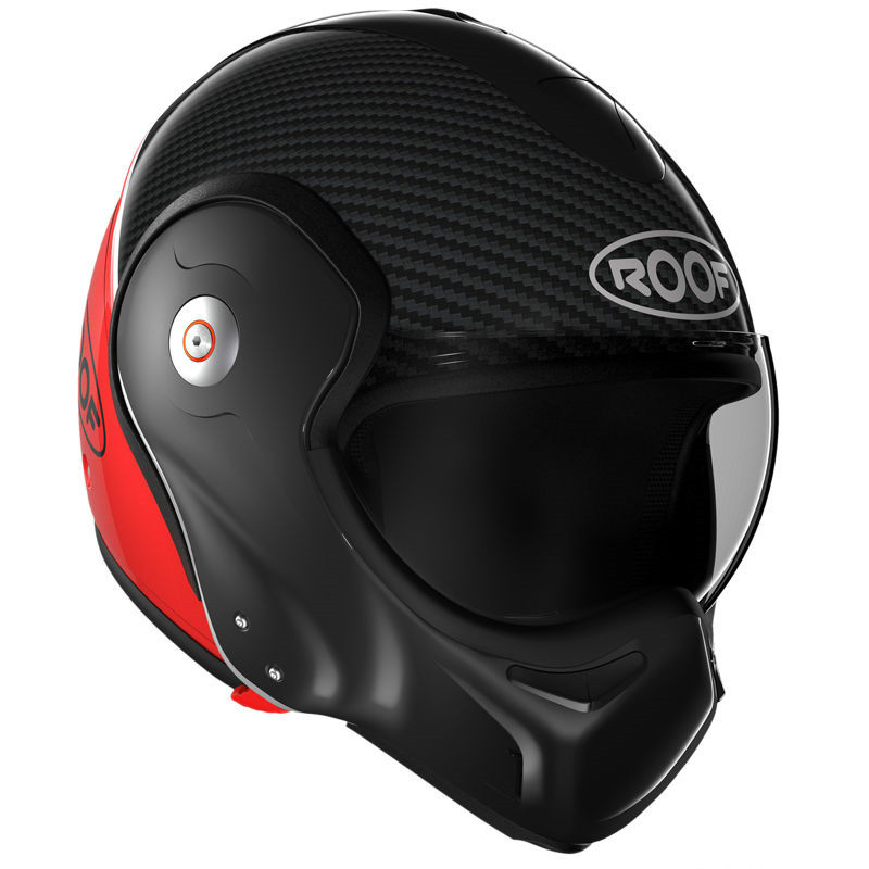新款法国ROOF摩托车外星人哈雷复古四季碳纤维多功能防雾揭面头盔