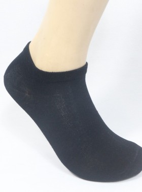 【123】女士黑色纯棉短筒袜夏季薄款浅口船袜清仓处理