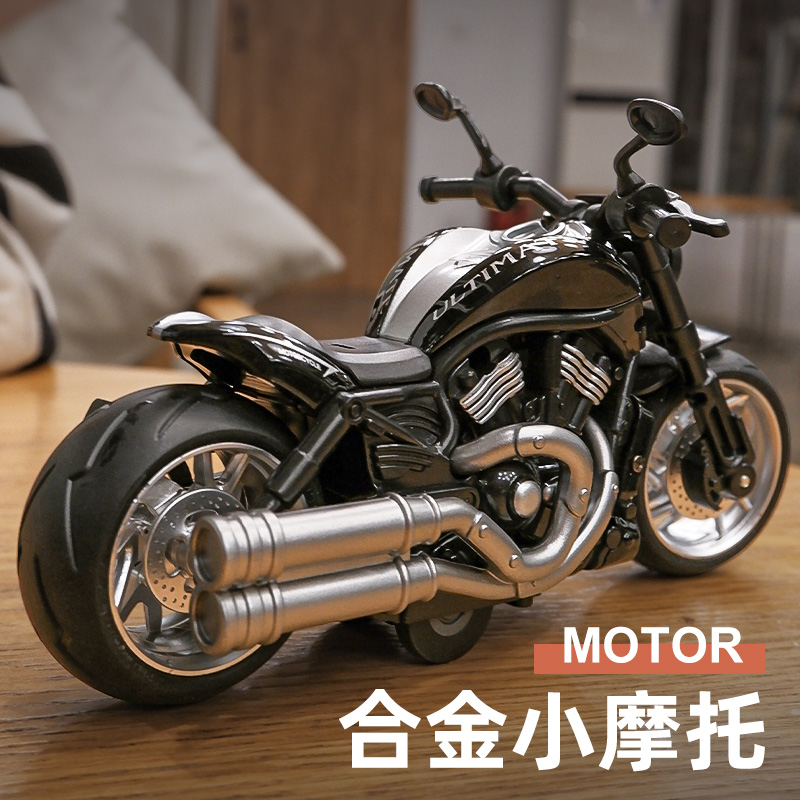 摩托车模型合金仿真机车跑车