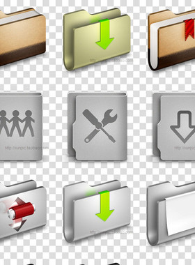 文件夹图标dir目录图片模板 免扣素材 目录 笔记本 公文包 icon
