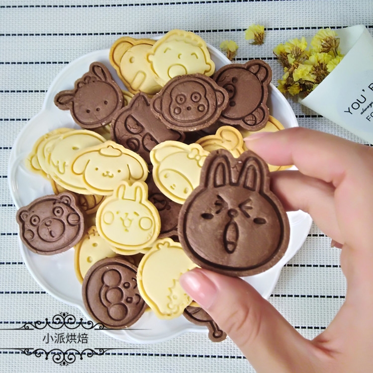 日系卡通曲奇印模儿童节61熊本熊面包超人蛋黄君六一烘焙饼干模具