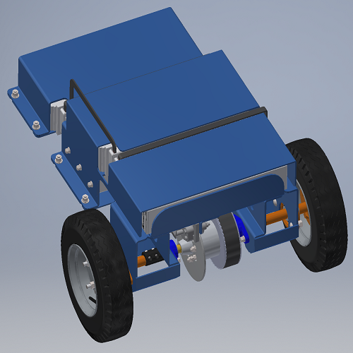 电动小汽车动力驱动系统电池包制动盘差速器车轮3D三维几何数模型