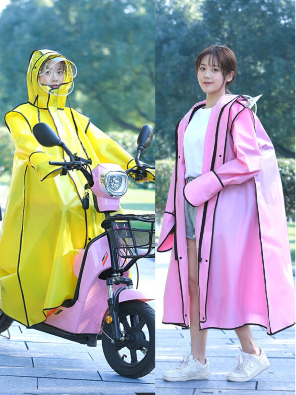 电动车下雨神器雨衣穿式女踏板摩托车专用新款雨披人车分离高级